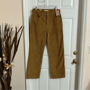 Levi's ‘94 Baggy Women’s Golden Brown Corduroy Pants Size 30 X 31